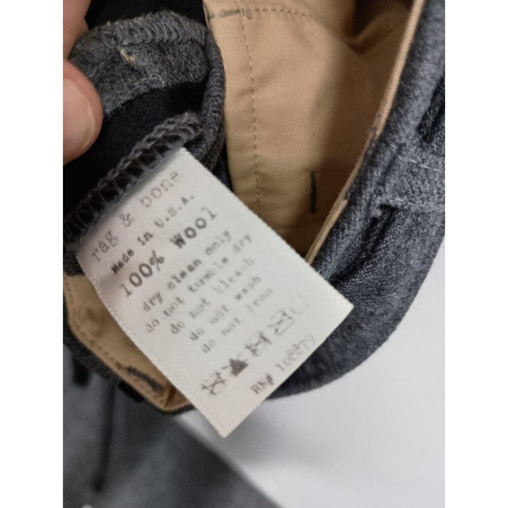 Rag & Bone Womens Dress Pants Size 29 Dark Gray Wool Capsule Carrier Office - Picture 8 of 8